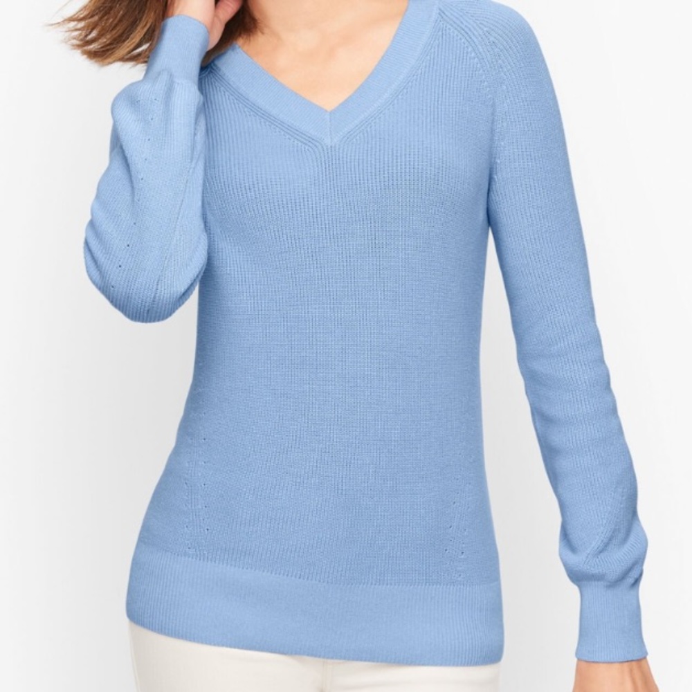 Talbots blue sweater